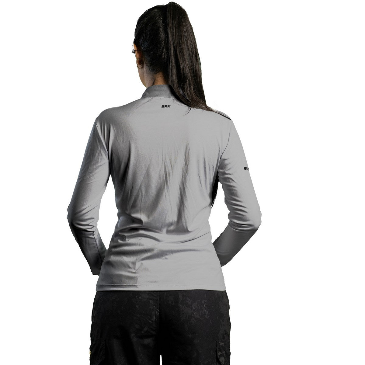 Camisa Agro Feminina Brk Básica Cinza Claro com Proteção Solar UV50+ - Brk Agro