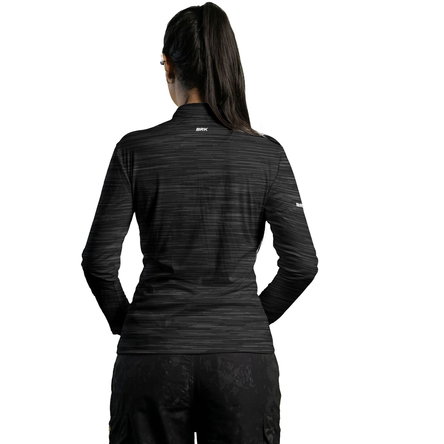 Camisa Feminina Agro Brk Mescla Cinza Escuro com Proteção Solar UV50+ - Brk Agro