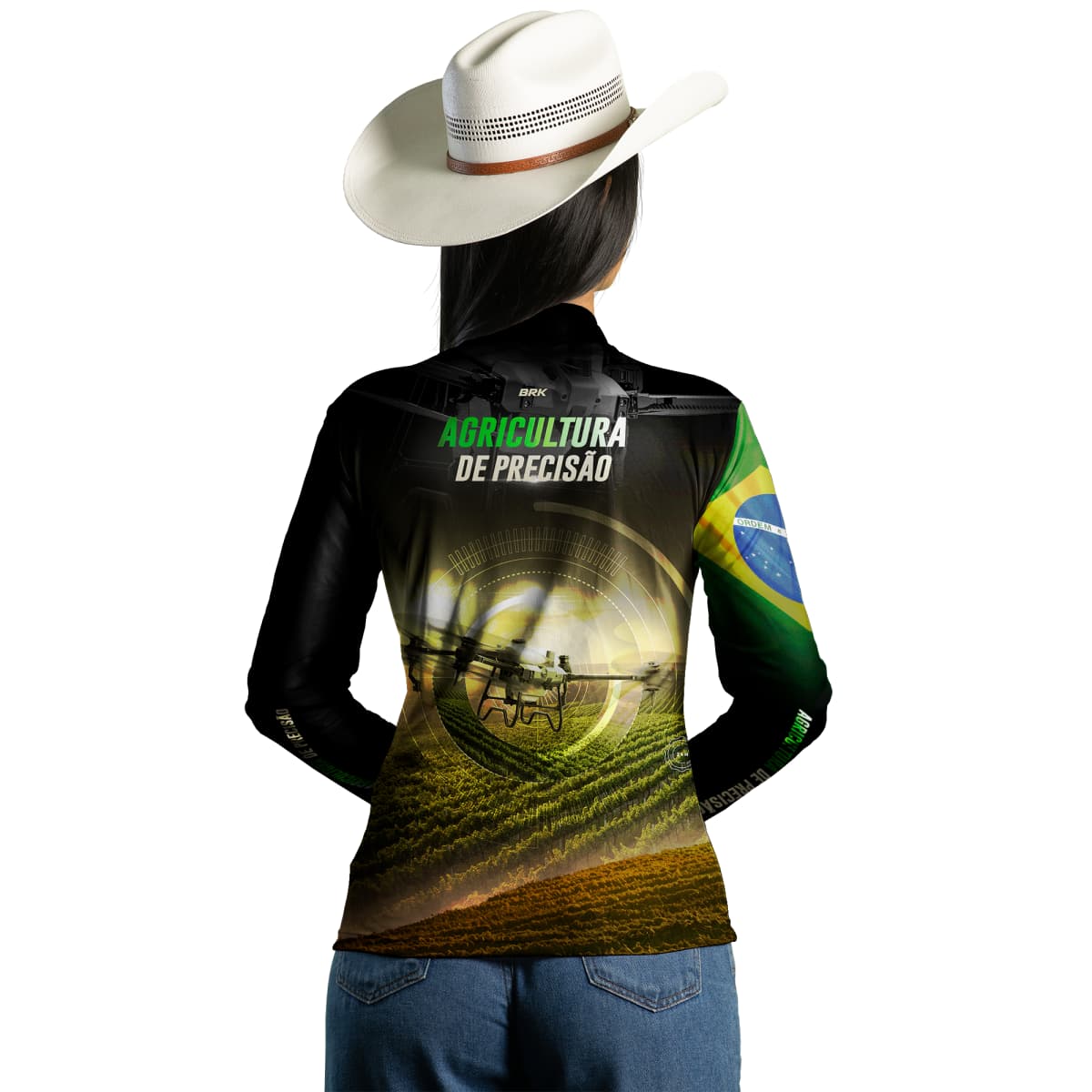 Camisa Agro Brk Drone Agricultura de Precisão com Proteção Solar UV50+ - Brk Agro