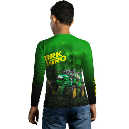 Camisa Agro Brk Trator Pulverizador M4000 Verde com Proteção Solar UV50+ - Brk Agro