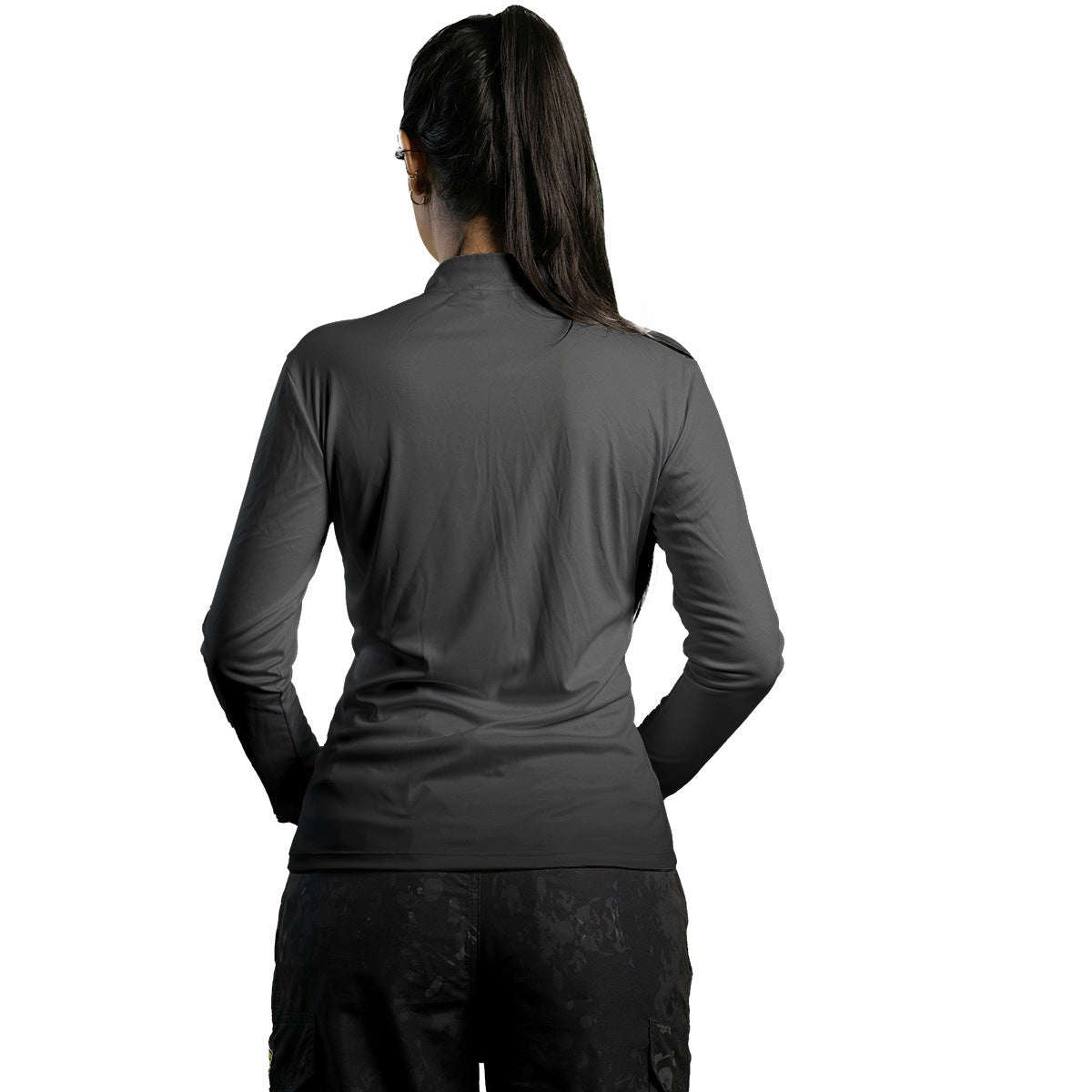 Camisa Térmica Feminina Brk Basic Cinza Chumbo com Proteção Solar UV50+ - Brk Agro