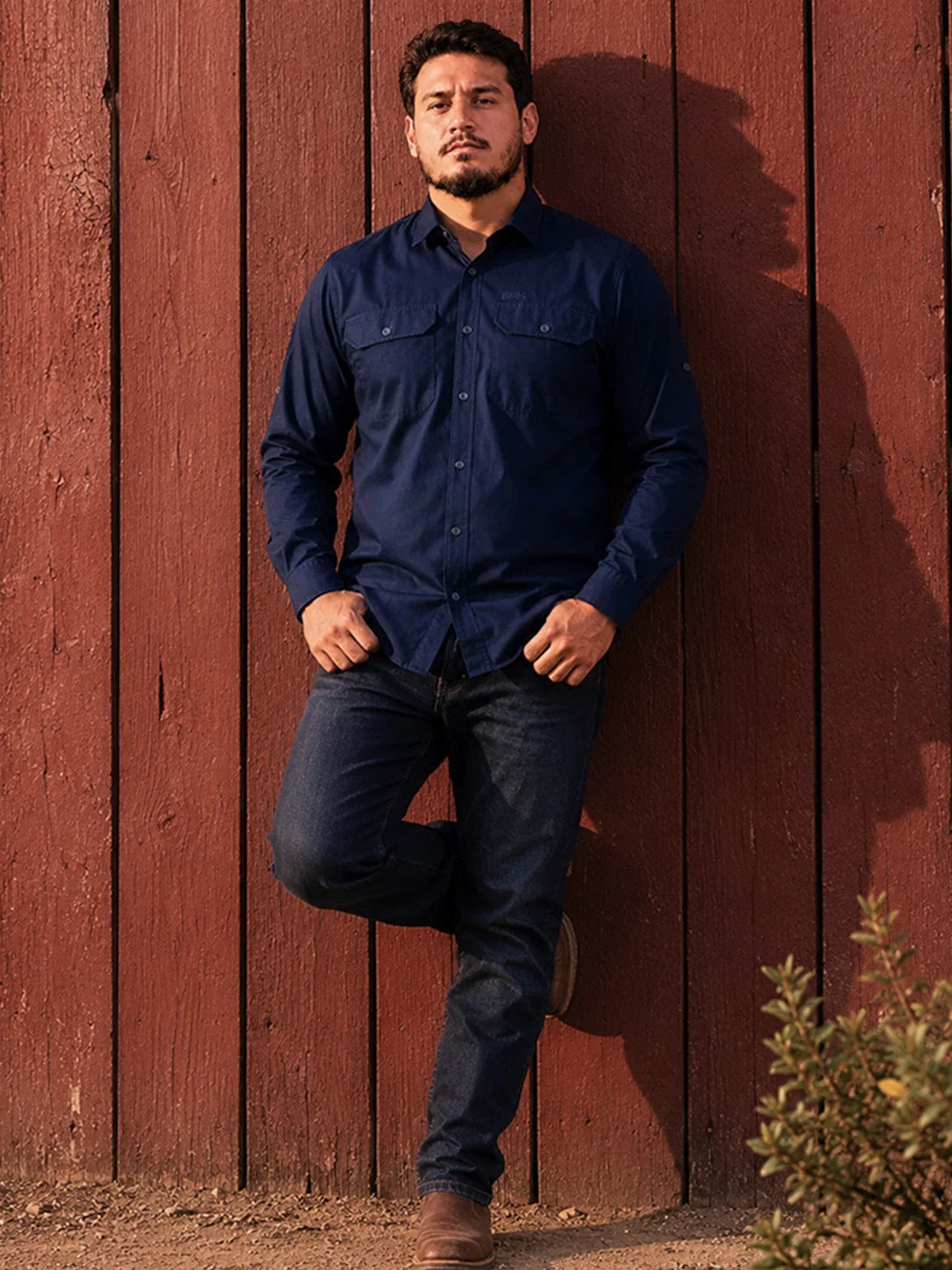 Camisa Work Azul Navy com Proteção UV50+