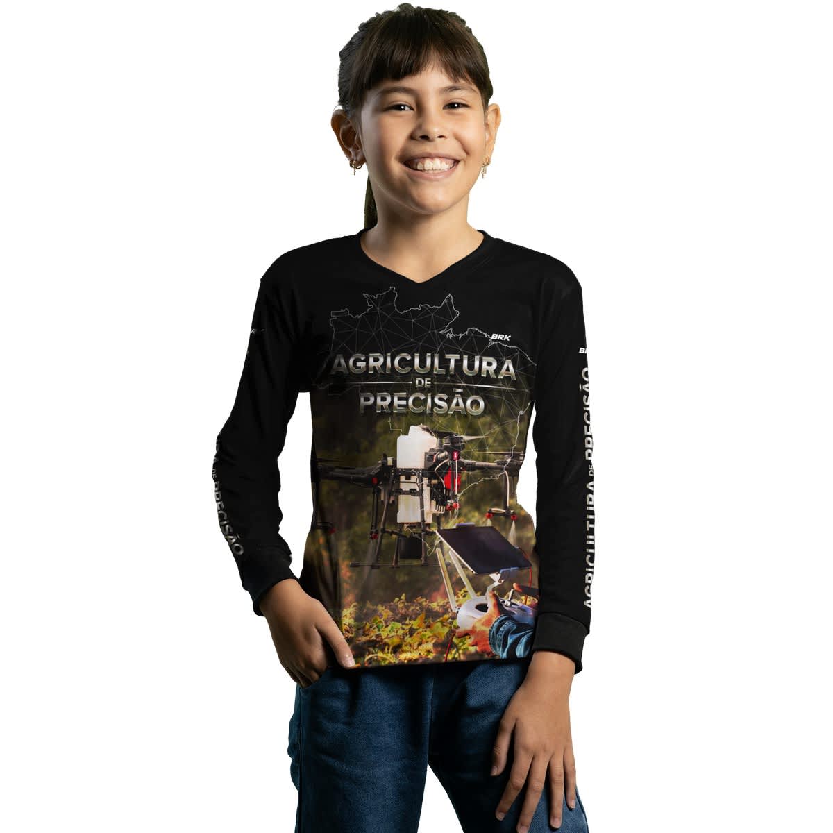 Camisa Agro Brk Drone é Agro Agricultura de Precisão 02 com Proteção Solar UV50+ - Brk Agro