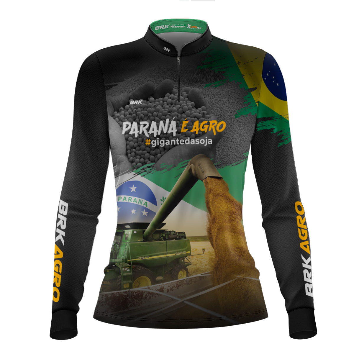 Camisa Agro Feminina Brk Paraná é Agro com Proteção Solar UV50+ - Brk Agro