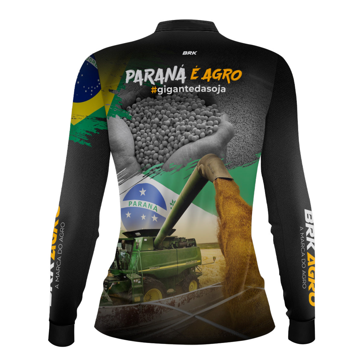 Camisa Agro Feminina Brk Paraná é Agro com Proteção Solar UV50+ - Brk Agro