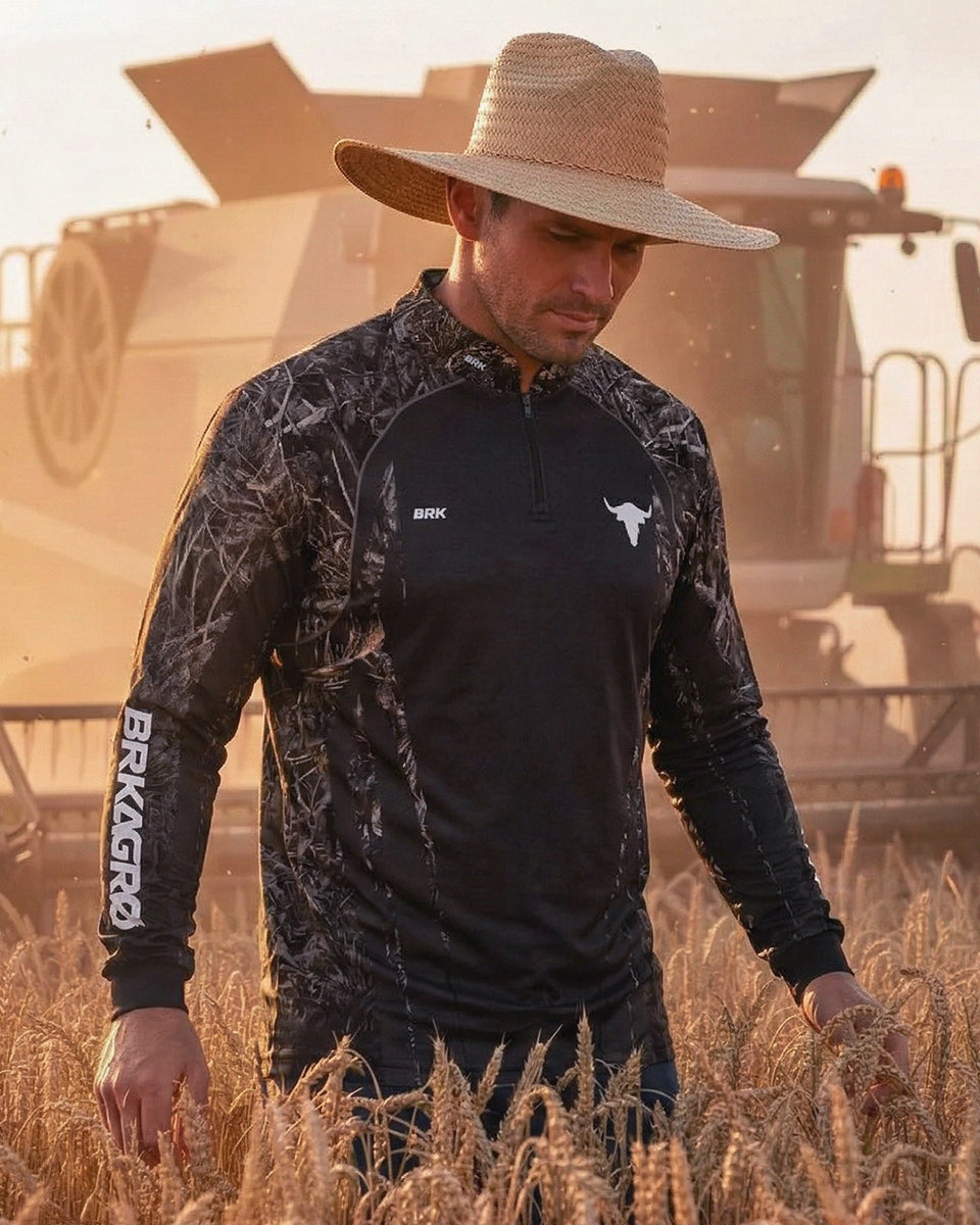 Camisa Agro Brk Camuflado Real Tree Made In Agro com Proteção Solar UV50+ - Brk Agro
