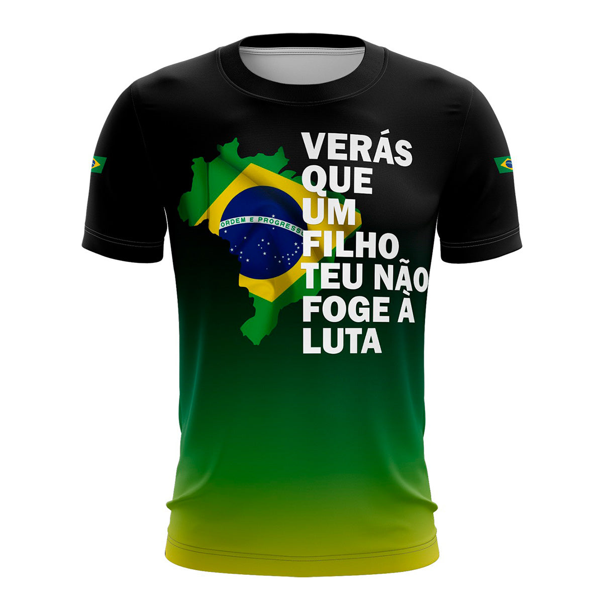 Camiseta Brk Brasil Patriota Orgulho Brasileiro com Proteção UV50 Envio Imediato - Brk Agro