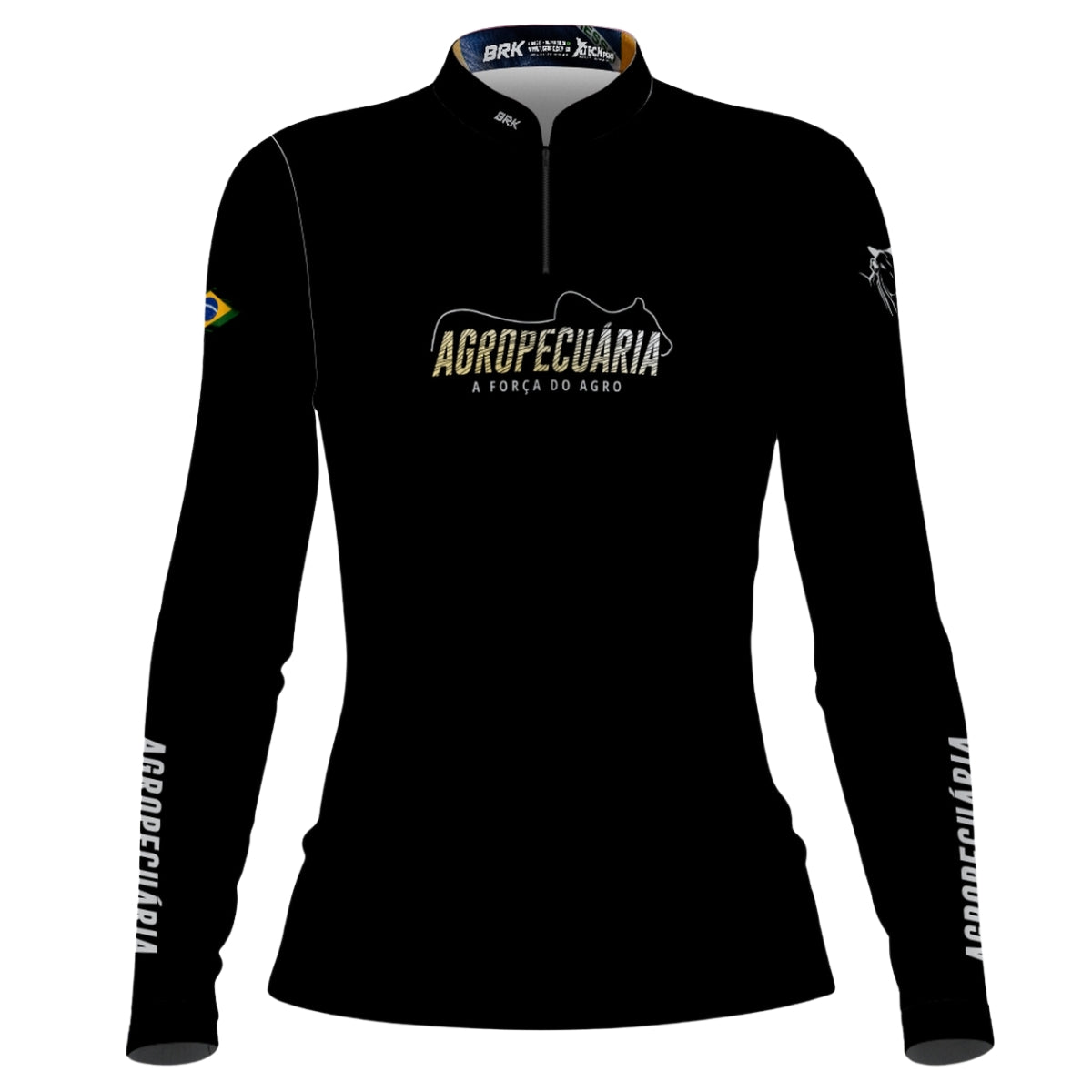 Camisa Feminina Agro Brk Agropecuária com Proteção Solar UV50+ - Brk Agro