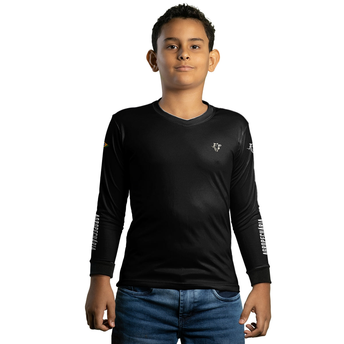 Camisa Agro Infantil Brk Agropecuária V2 com Proteção Solar UV50+ - Brk Agro