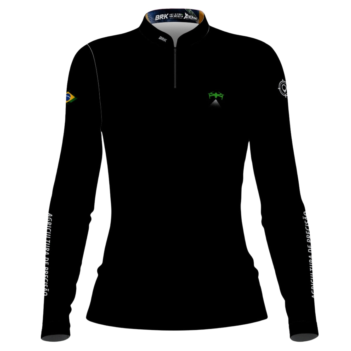 Camisa Feminina Agro Brk Agricultura de Precisão V2 com Proteção Solar UV50+ - Brk Agro