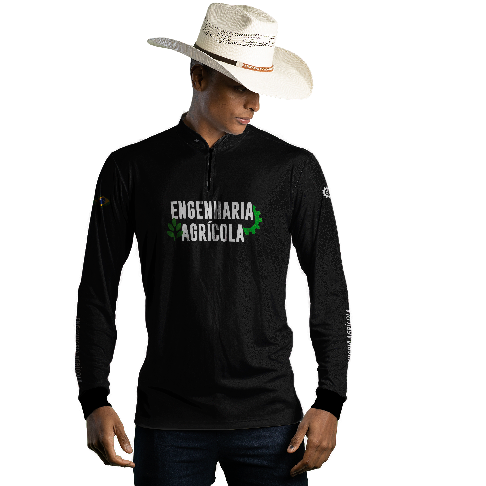 Camisa Agro Brk Engenharia Agrícola com Proteção Solar UV50+ - Brk Agro