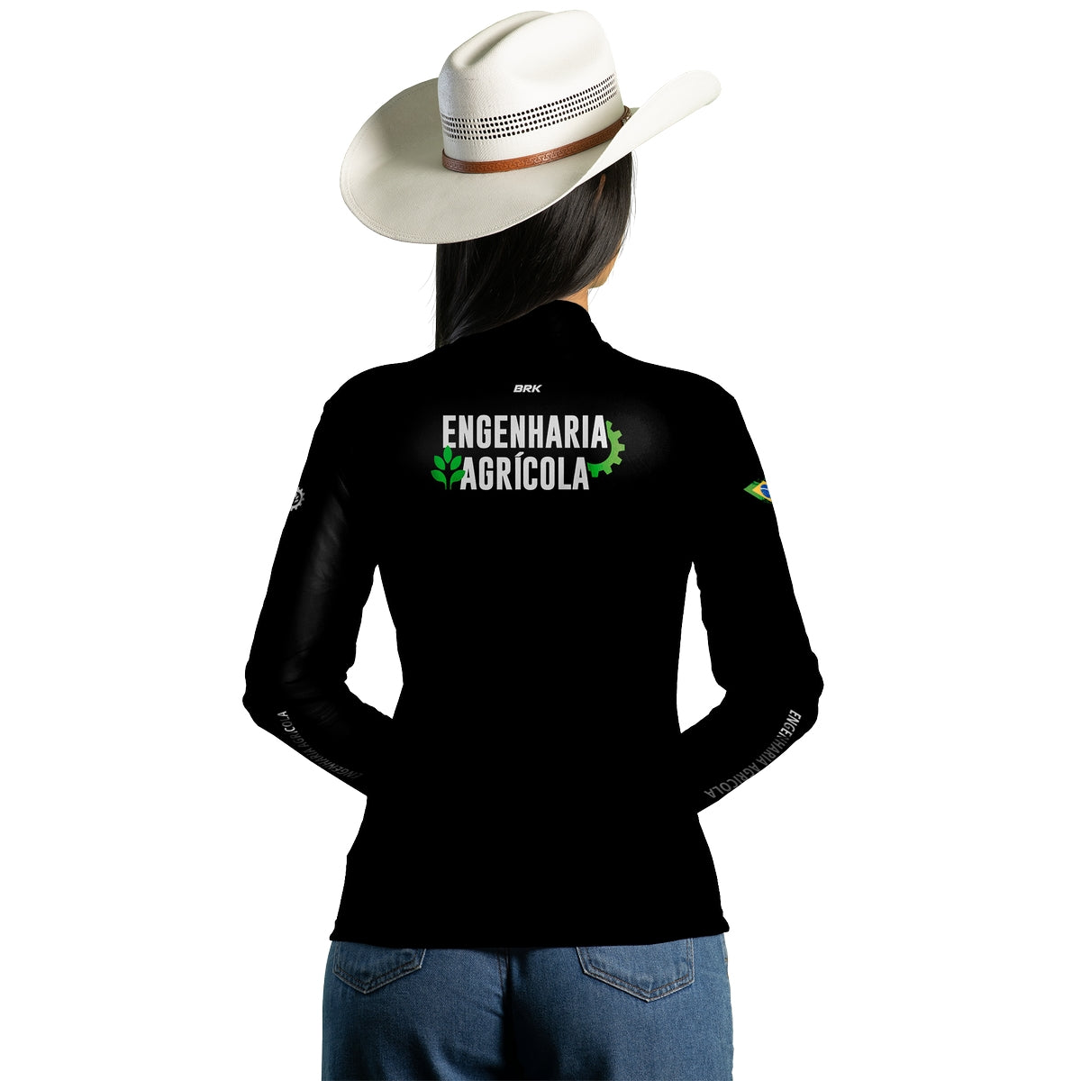 Camisa Feminina Agro Brk Engenharia Agrícola V2 com Proteção Solar UV50+ - Brk Agro