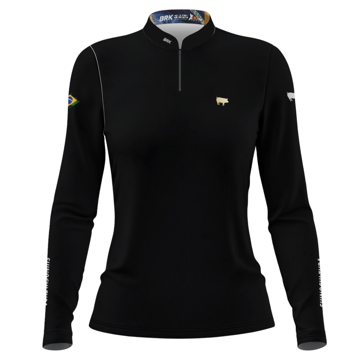 Camisa Feminina Agro Brk Suinocultura com Proteção Solar UV50+ - Brk Agro