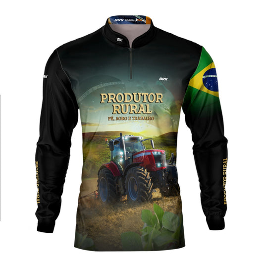 Camisa Agro Brk Produtor Rural com Proteção Solar UV50+ - Brk Agro