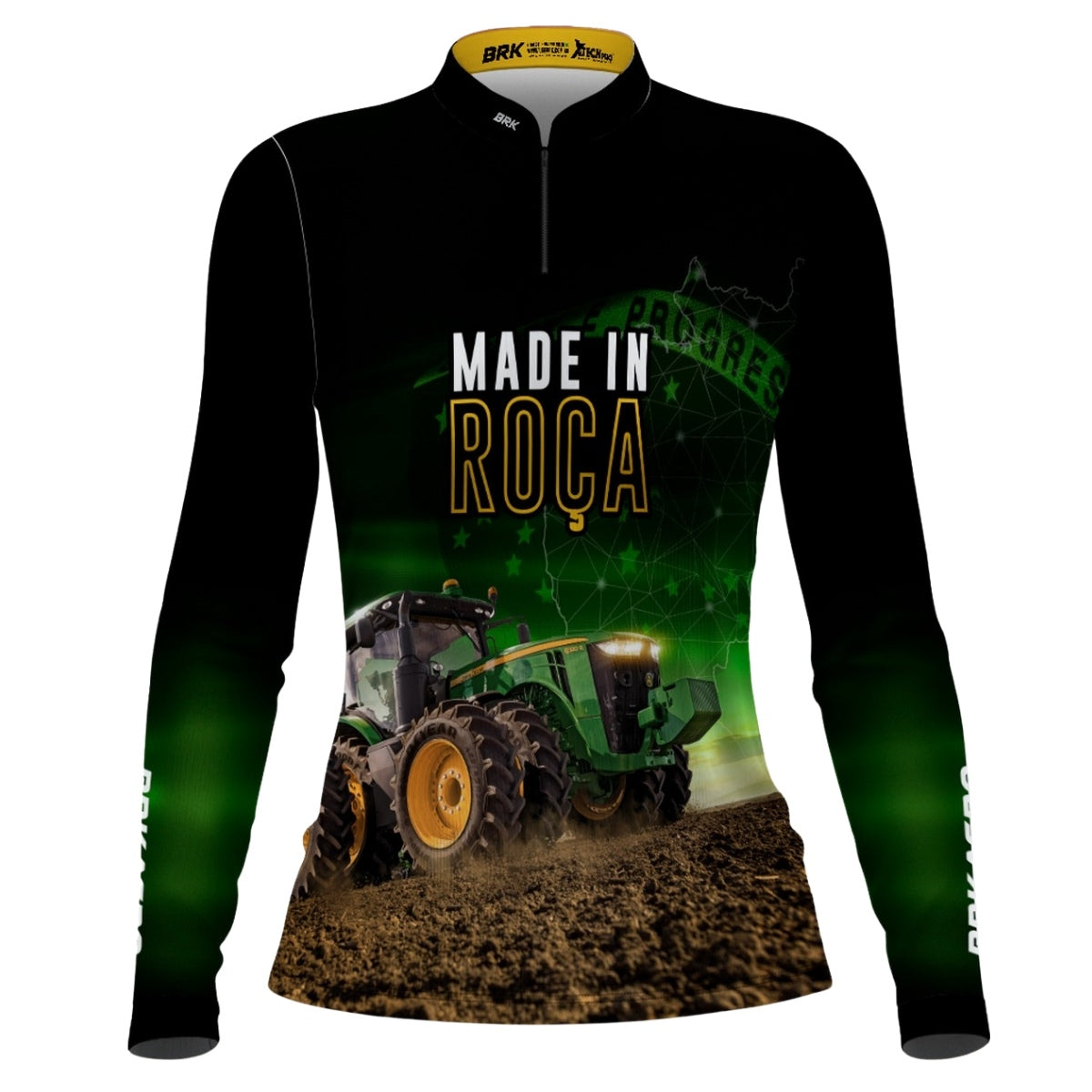 Camisa Feminina Agro Brk Made in Roça com Proteção Solar UV50+ - Brk Agro