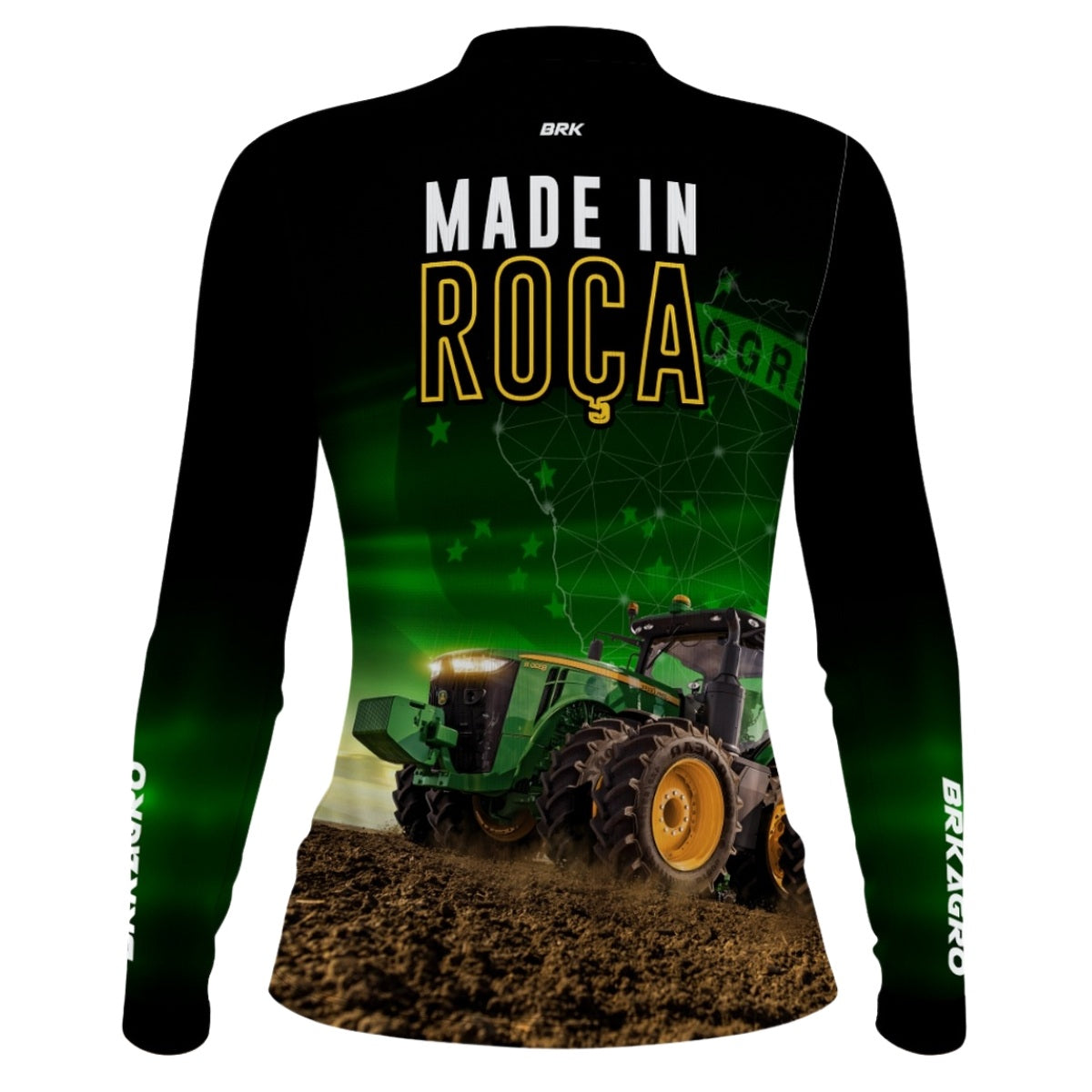 Camisa Feminina Agro Brk Made in Roça com Proteção Solar UV50+ - Brk Agro