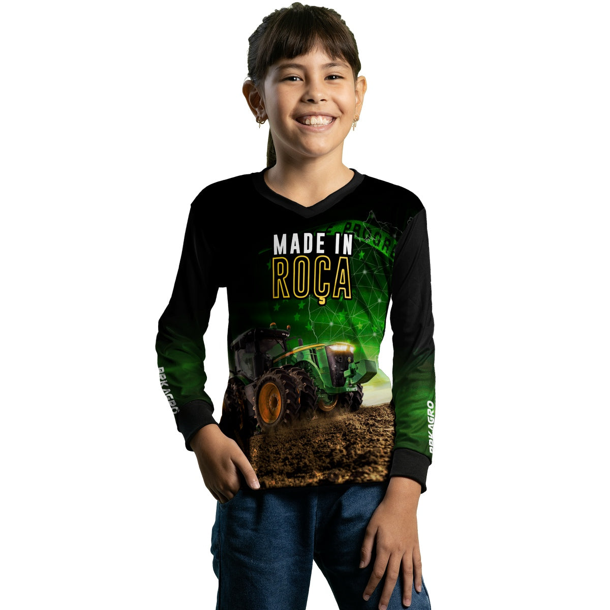 Camisa Infantil Agro Brk Made in Roça com Proteção Solar UV50+ - Brk Agro