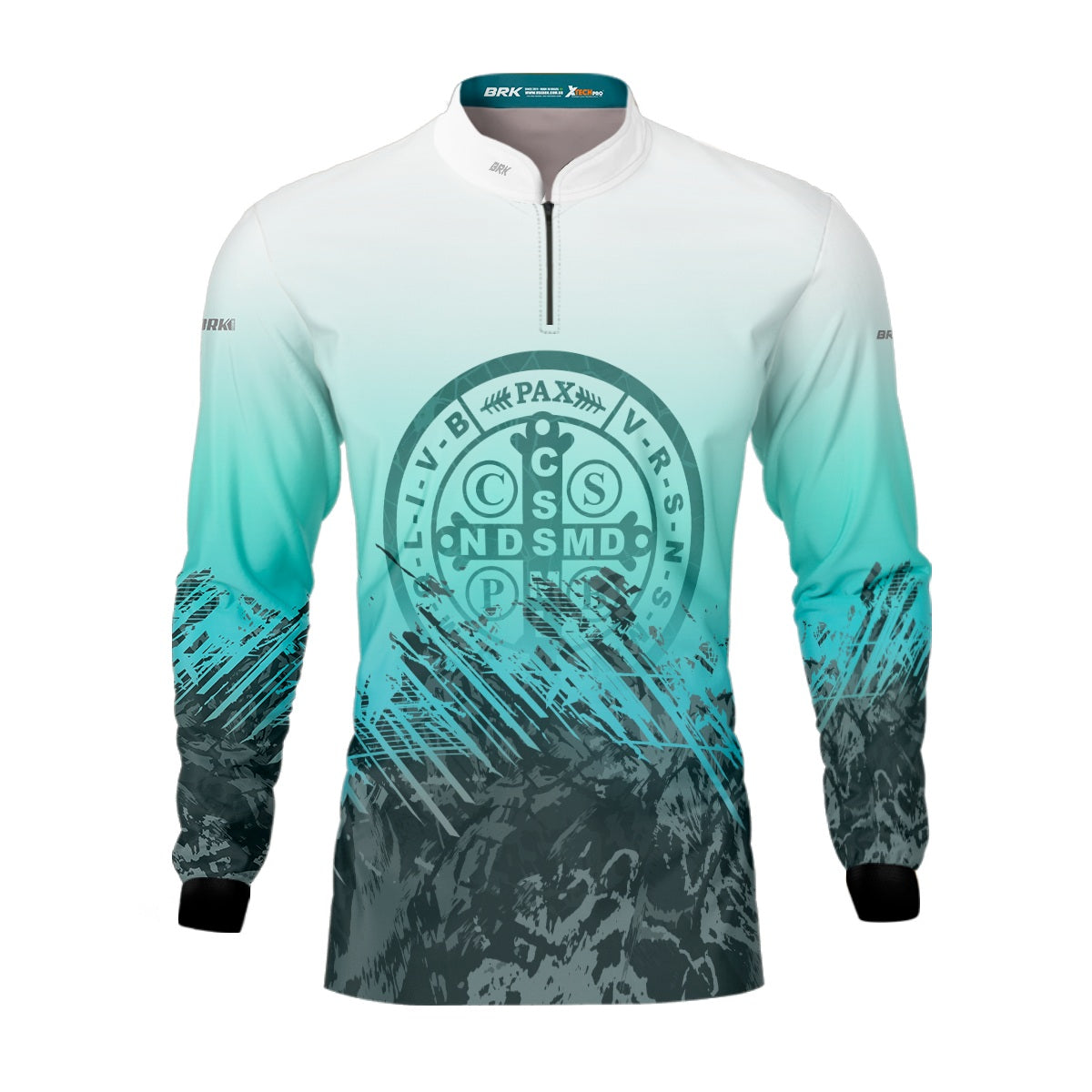 Camisa Agro Brk São Bento Ciano Claro com Proteção Solar UV50+ - Brk Agro