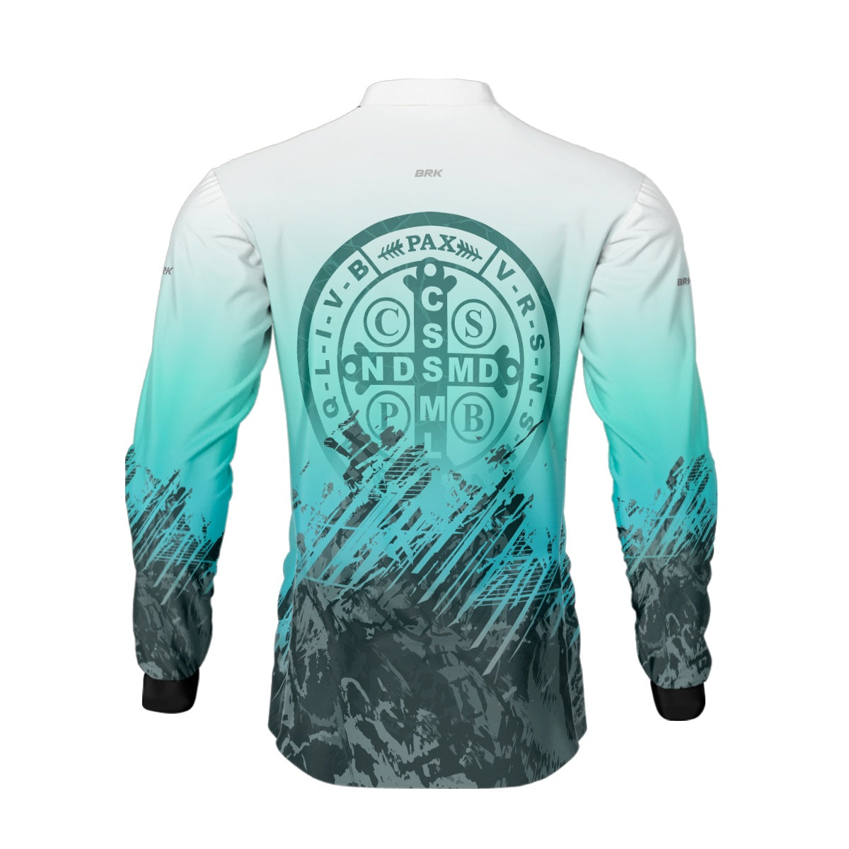 Camisa Agro Brk São Bento Ciano Claro com Proteção Solar UV50+ - Brk Agro