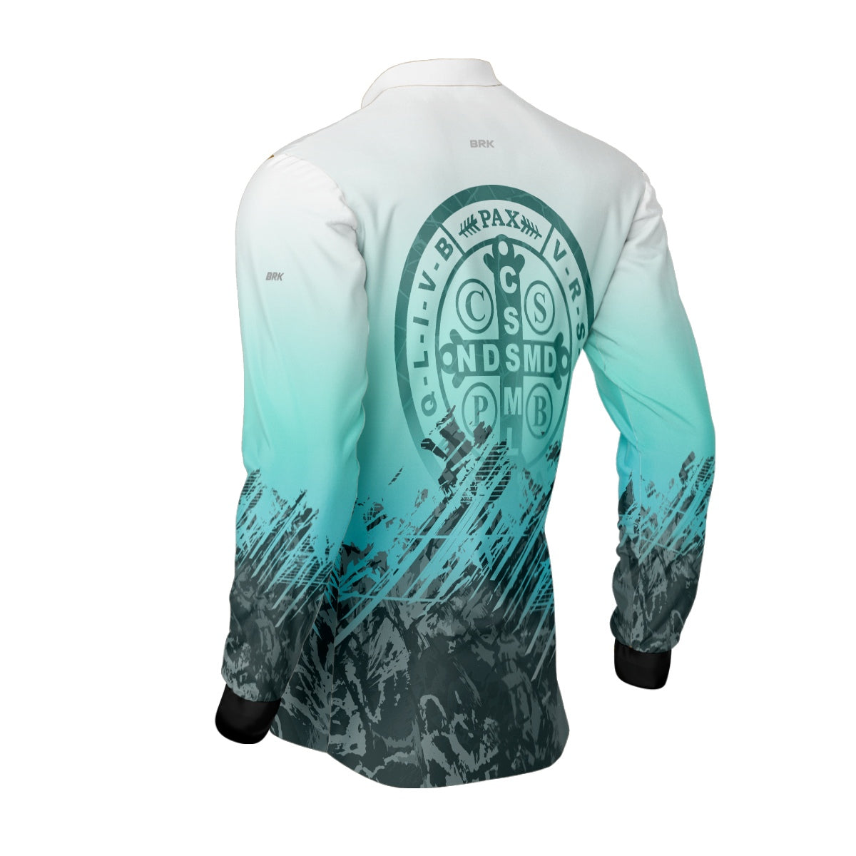 Camisa Agro Brk São Bento Ciano Claro com Proteção Solar UV50+ - Brk Agro