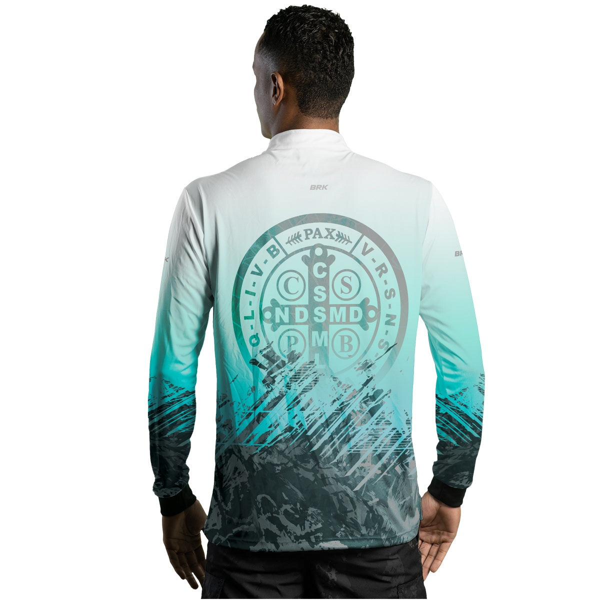 Camisa Agro Brk São Bento Ciano Claro com Proteção Solar UV50+ - Brk Agro