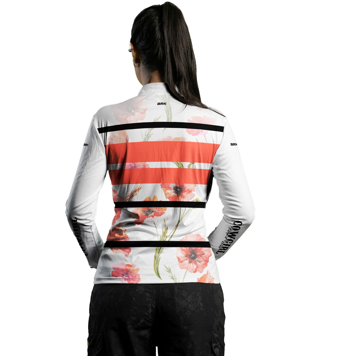 Camisa Feminina Agro Brk Cowgirl Branca com Proteção Solar UV50+ - Brk Agro