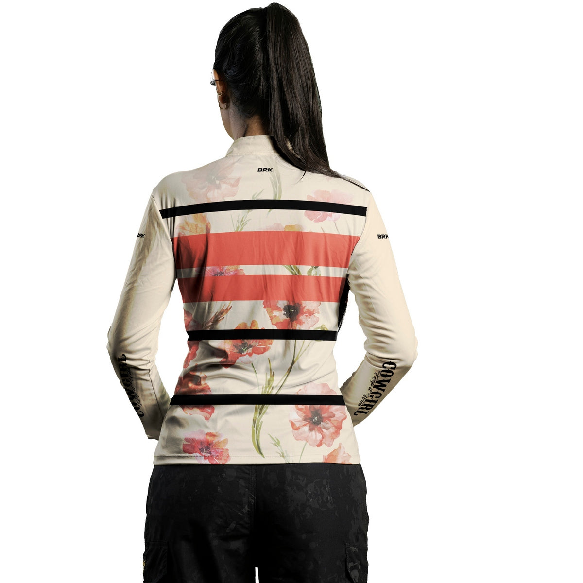 Camisa Feminina Agro Brk Cowgirl Bege com Proteção Solar UV50+ - Brk Agro