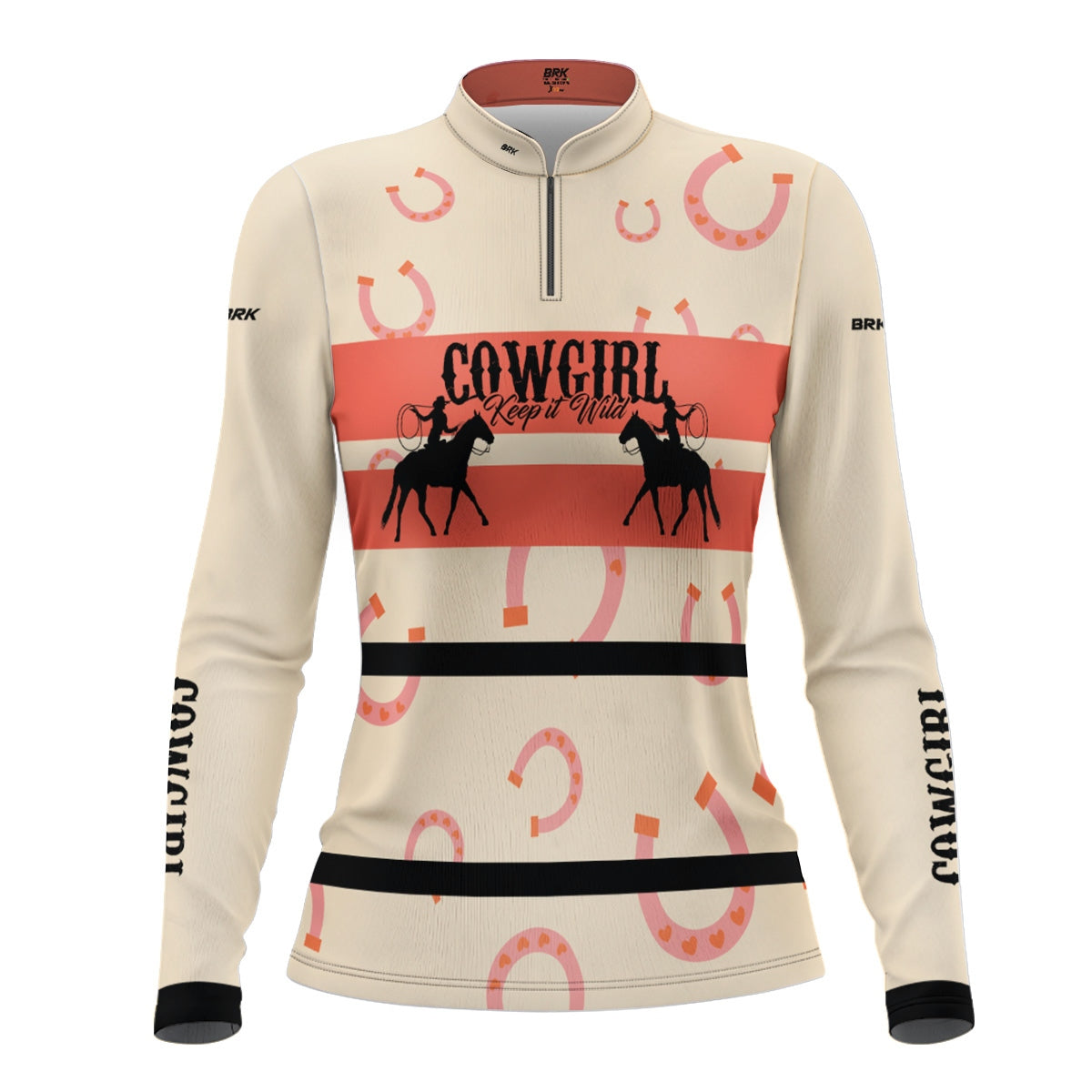 Camisa Feminina Agro Brk Cowgirl Ferradura com Proteção Solar UV50+ - Brk Agro