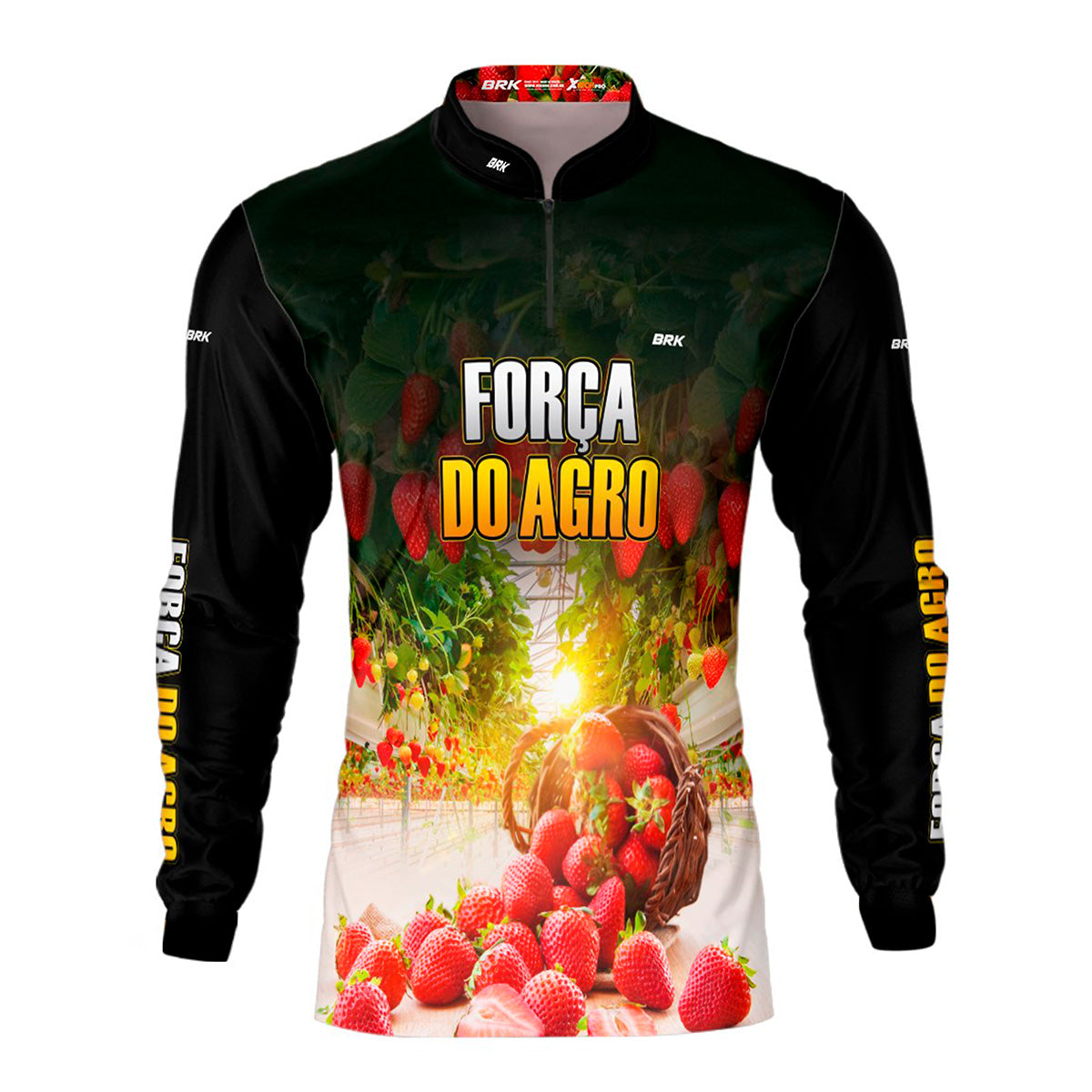 Camisa Agro Brk Força do Agro Morango com UV50+ - Brk Agro