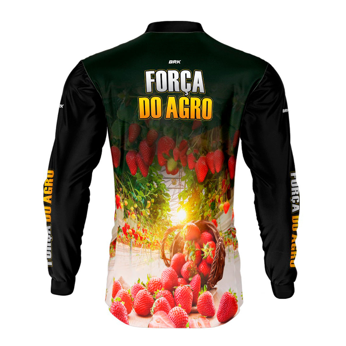 Camisa Agro Brk Força do Agro Morango com UV50+ - Brk Agro