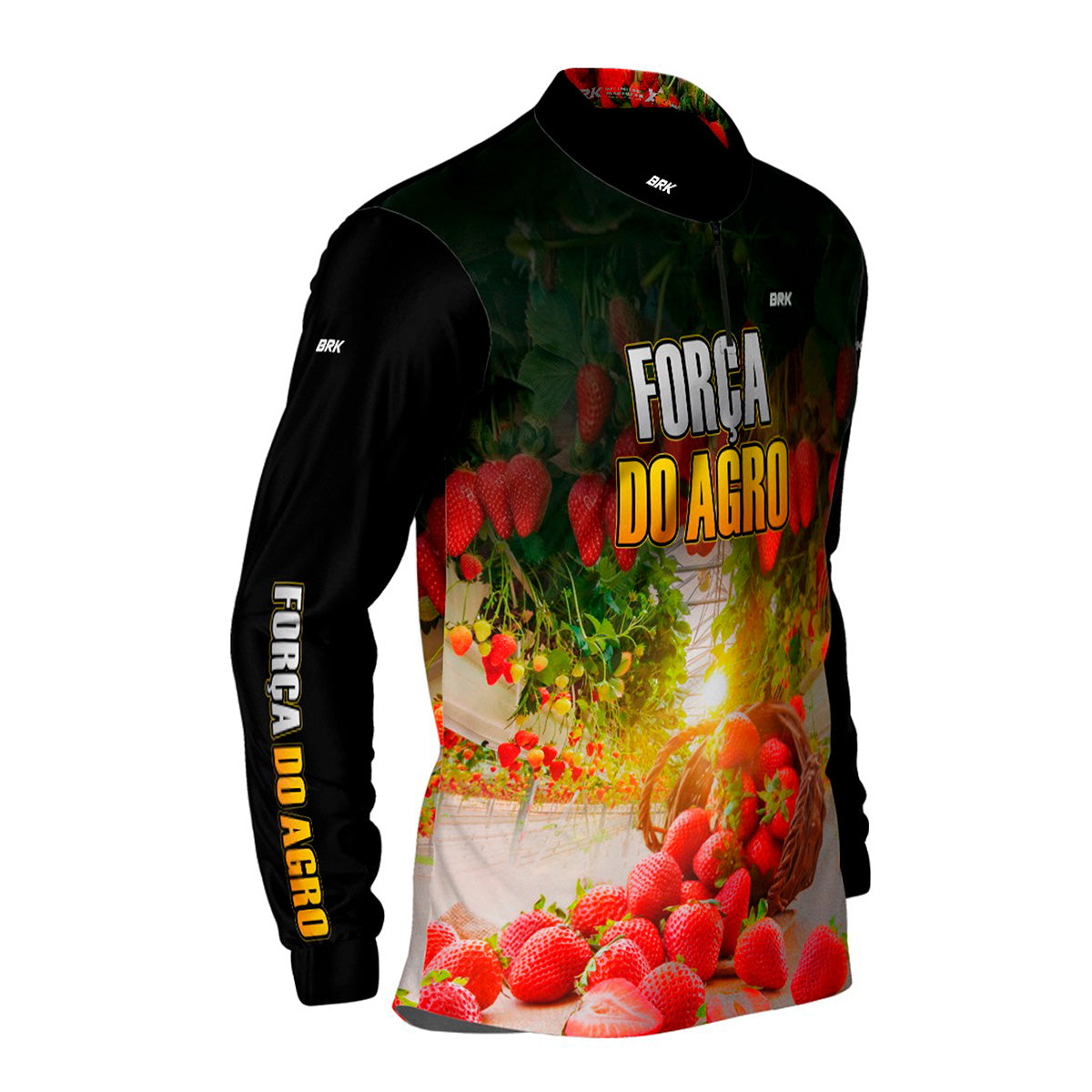 Camisa Agro Brk Força do Agro Morango com UV50+ - Brk Agro
