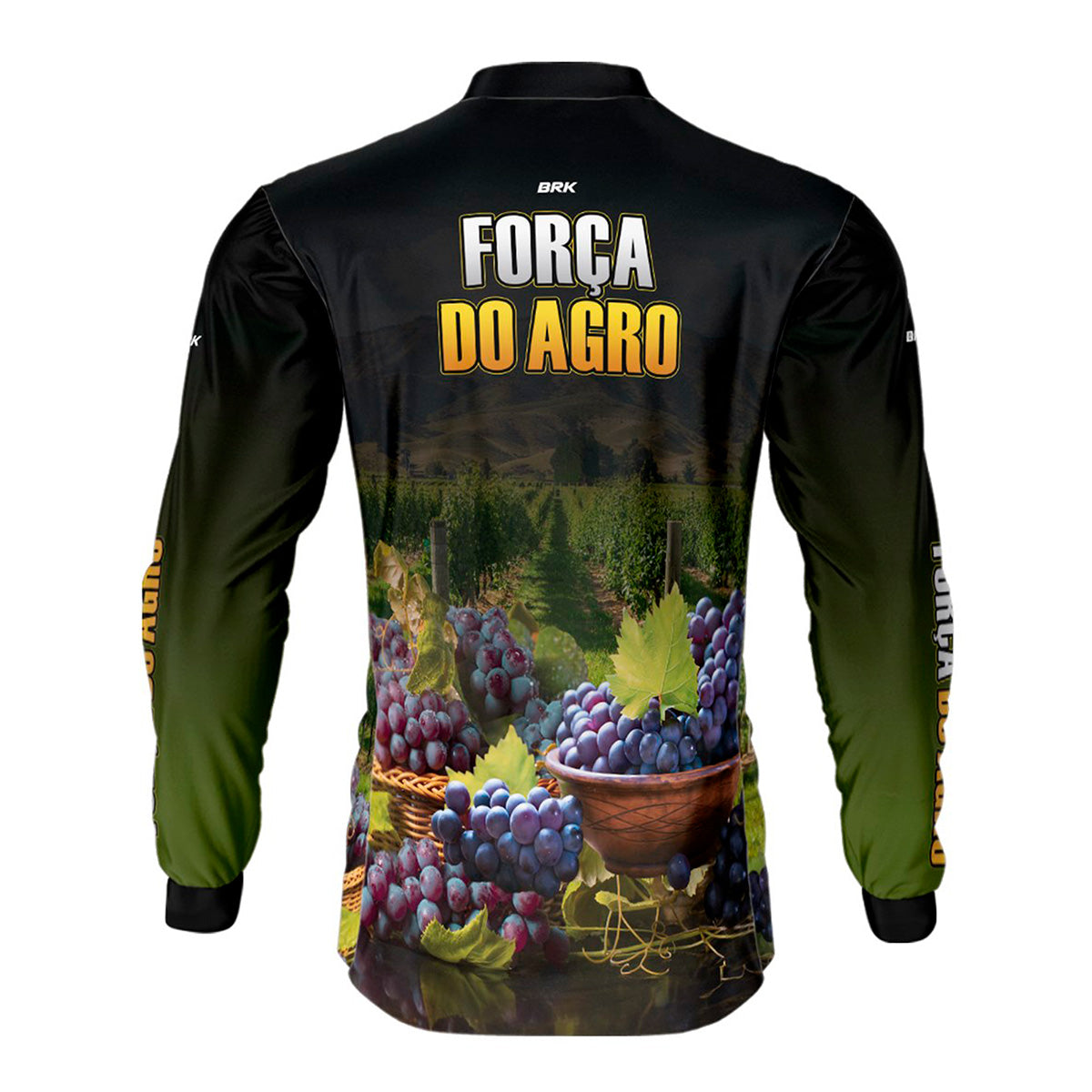Camisa Agro Brk Força do Agro Produtor de Uva com UV50+ - Brk Agro