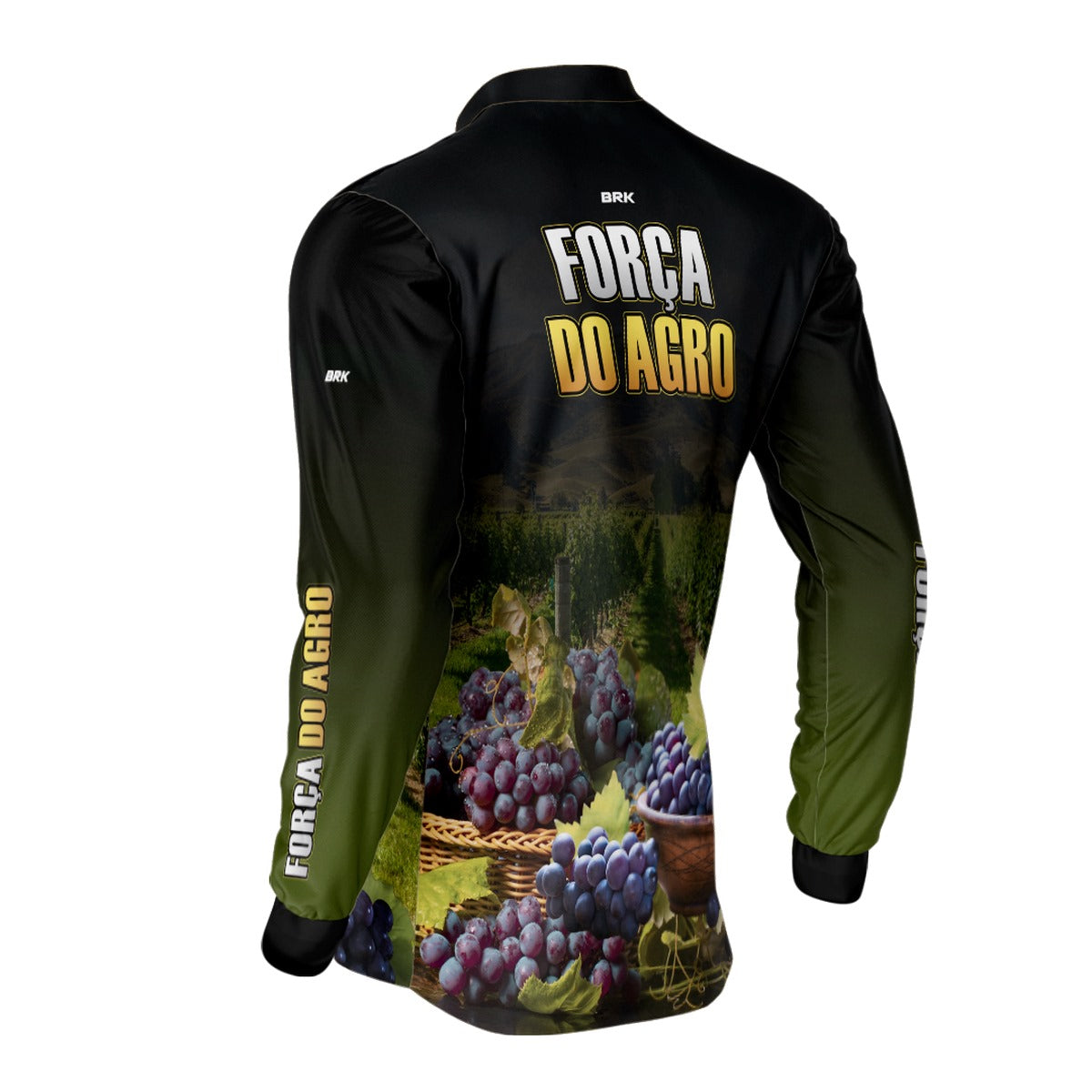 Camisa Agro Brk Força do Agro Produtor de Uva com UV50+ - Brk Agro