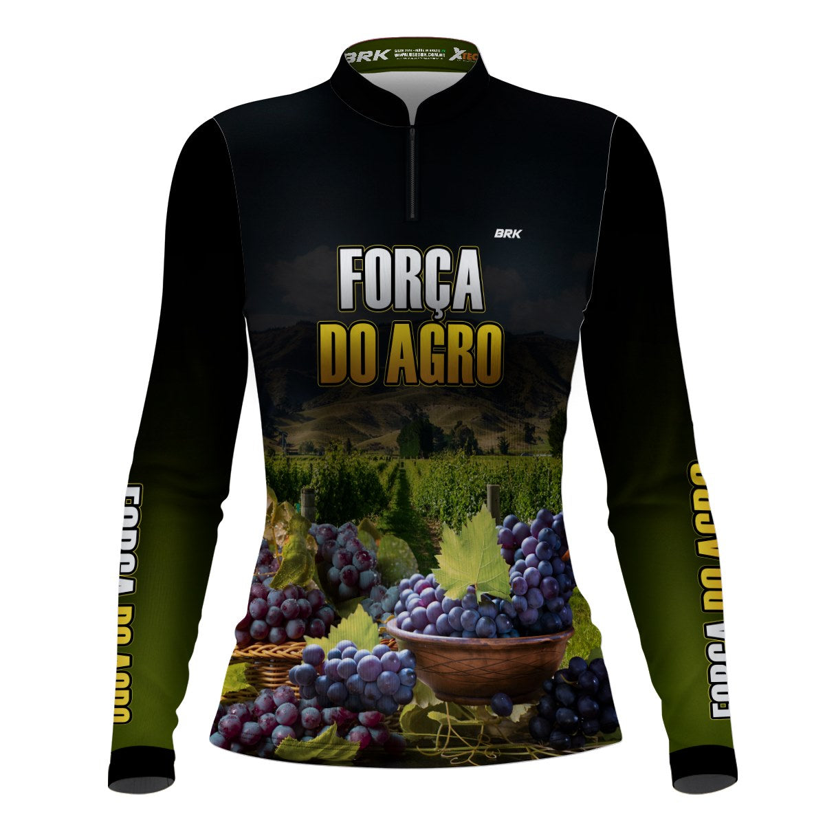 Camisa Feminina Agro Brk Força do Agro Produtor de Uva com UV50+ - Brk Agro