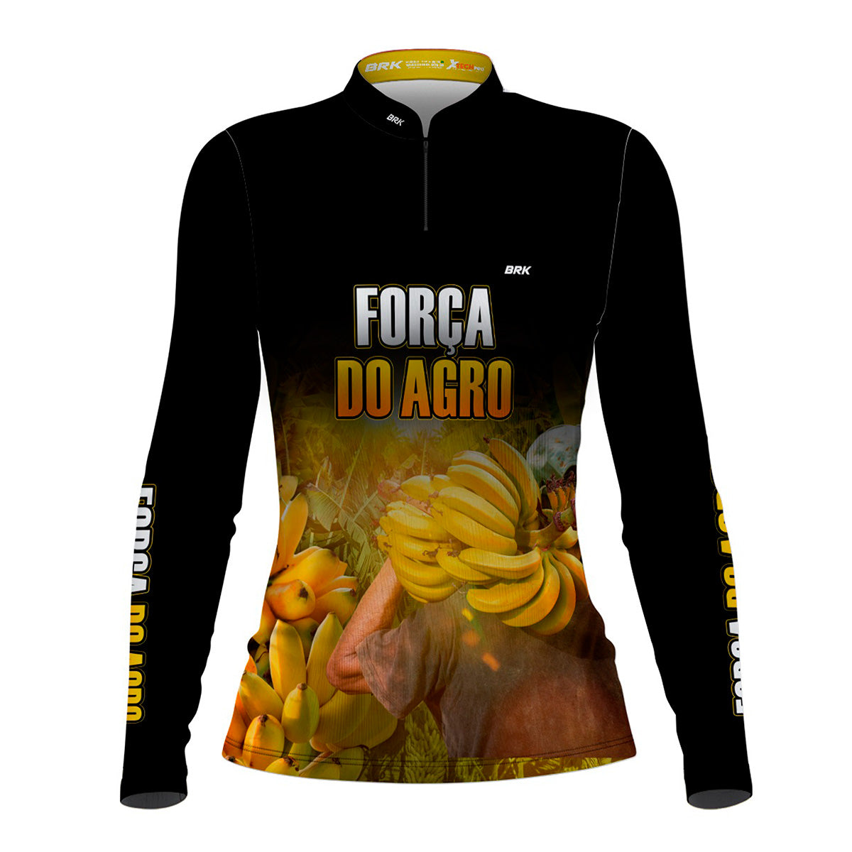 Camisa Feminina Agro Brk A Força do Agro Produtor de Banana com UV50+ - Brk Agro