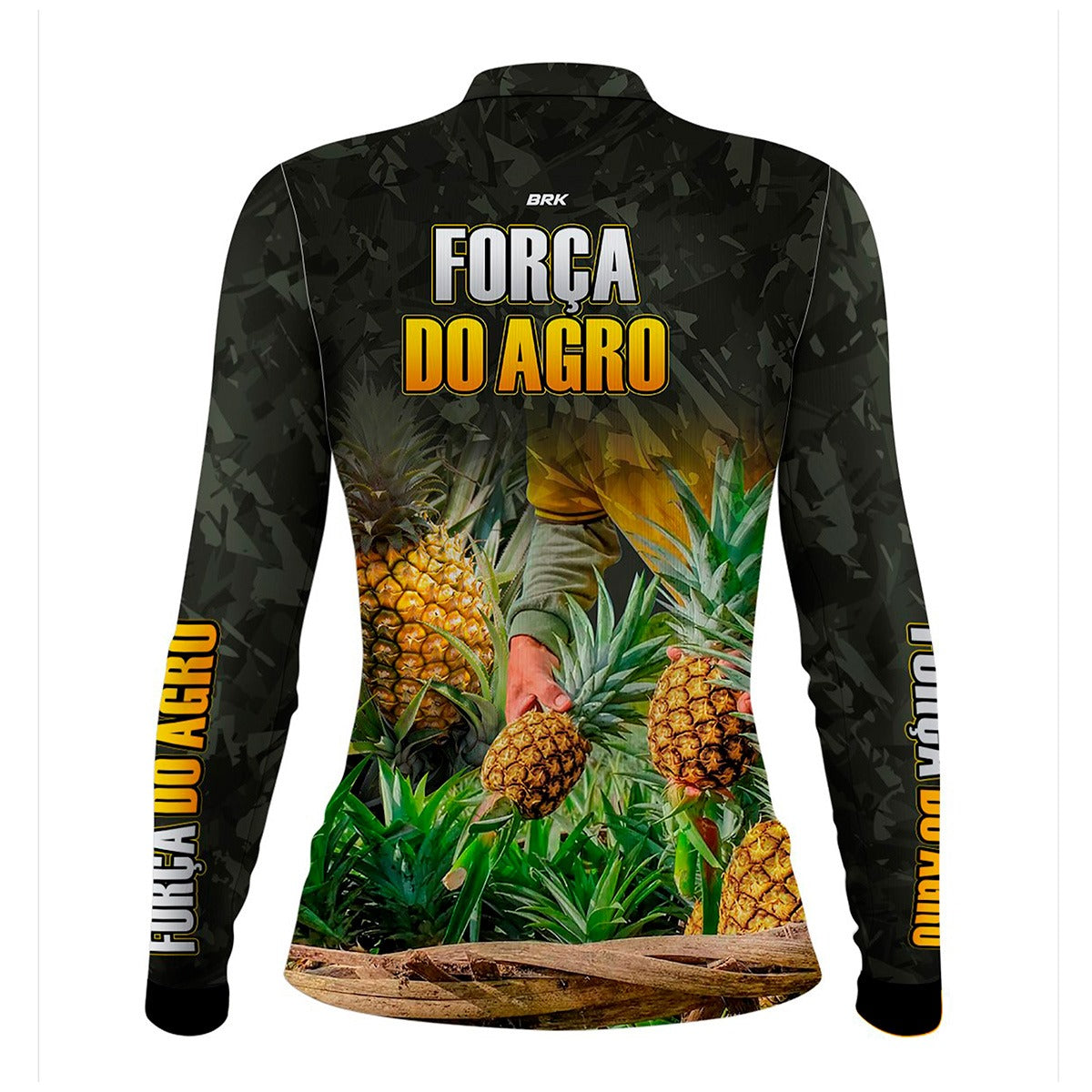 Camisa Feminina Agro Brk A Força do Agro Produtor de Abacaxi com UV50+ - Brk Agro
