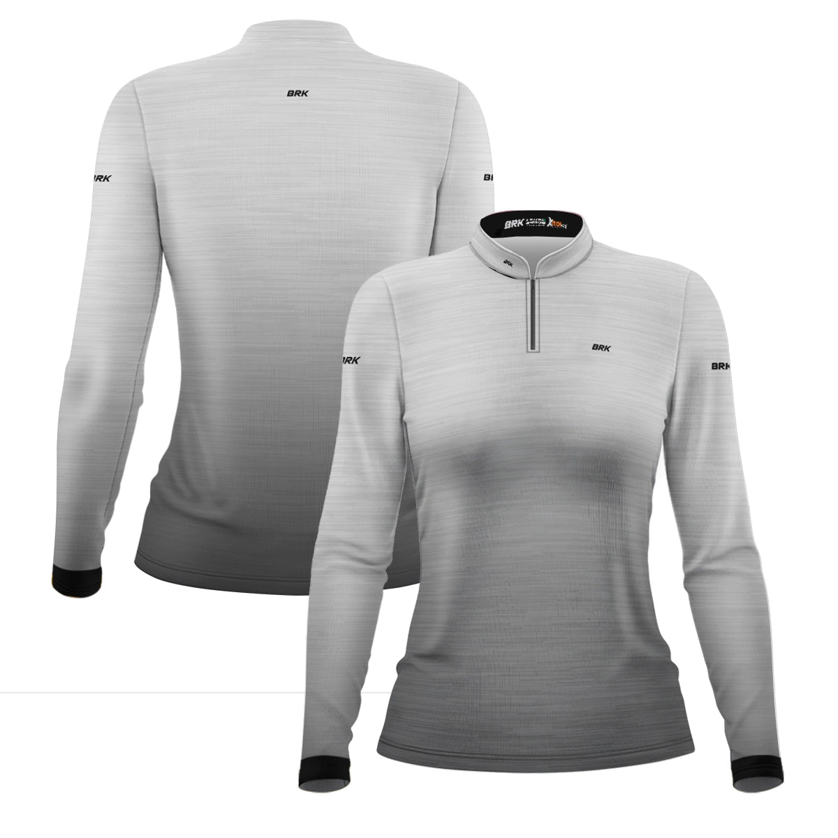 Camisa Agro Feminina Brk Mescla Branca com Proteção Solar UV50+ - Brk Agro