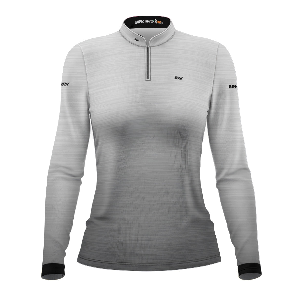 Camisa Agro Feminina Brk Mescla Branca com Proteção Solar UV50+ - Brk Agro