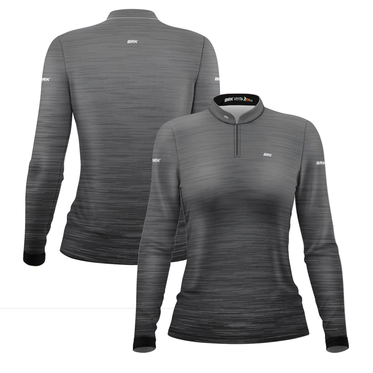 Camisa Agro Feminina Brk Mescla Cinza com Proteção Solar UV50+ - Brk Agro