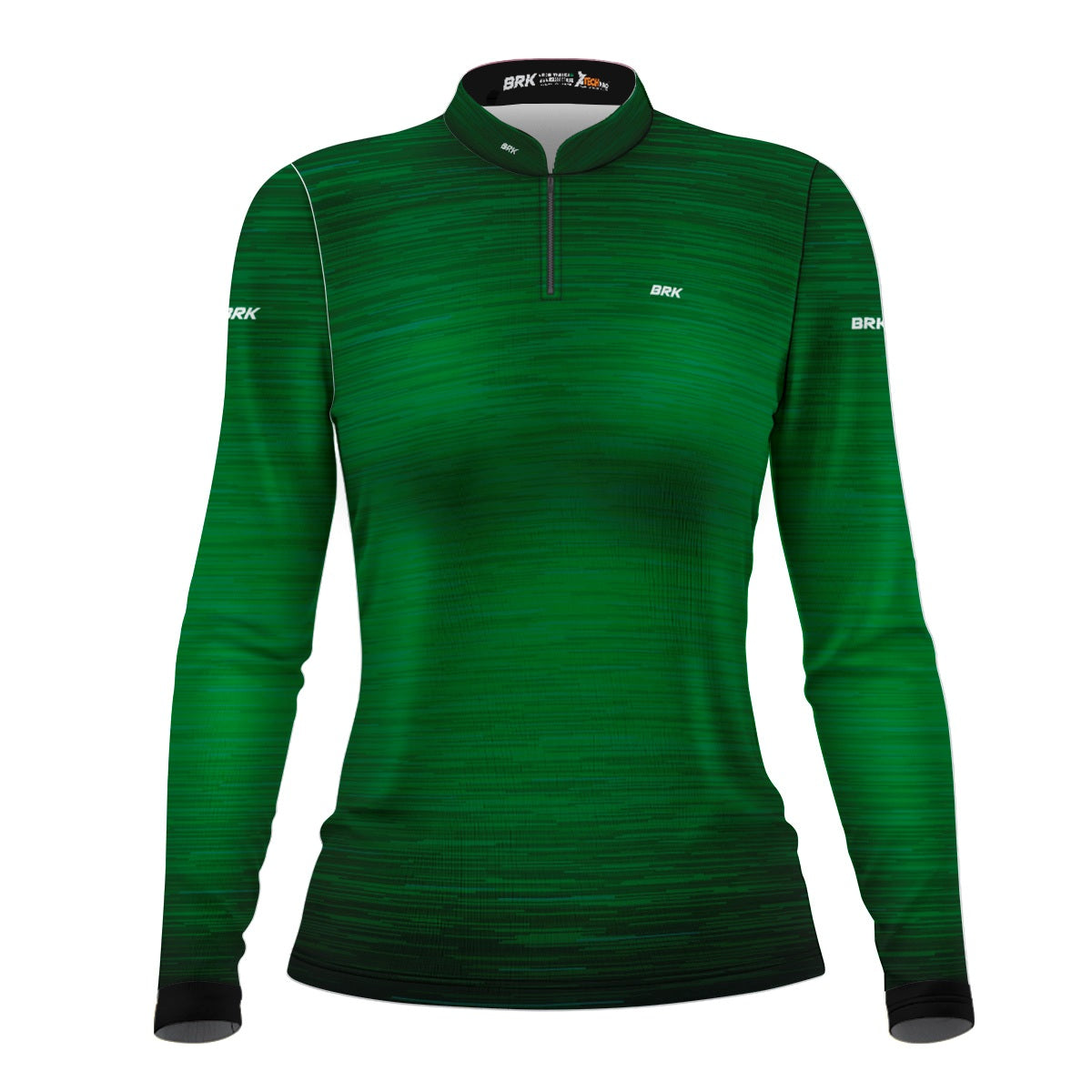 Camisa Agro Feminina Brk Mescla Verde Escuro com Proteção Solar UV50+ - Brk Agro