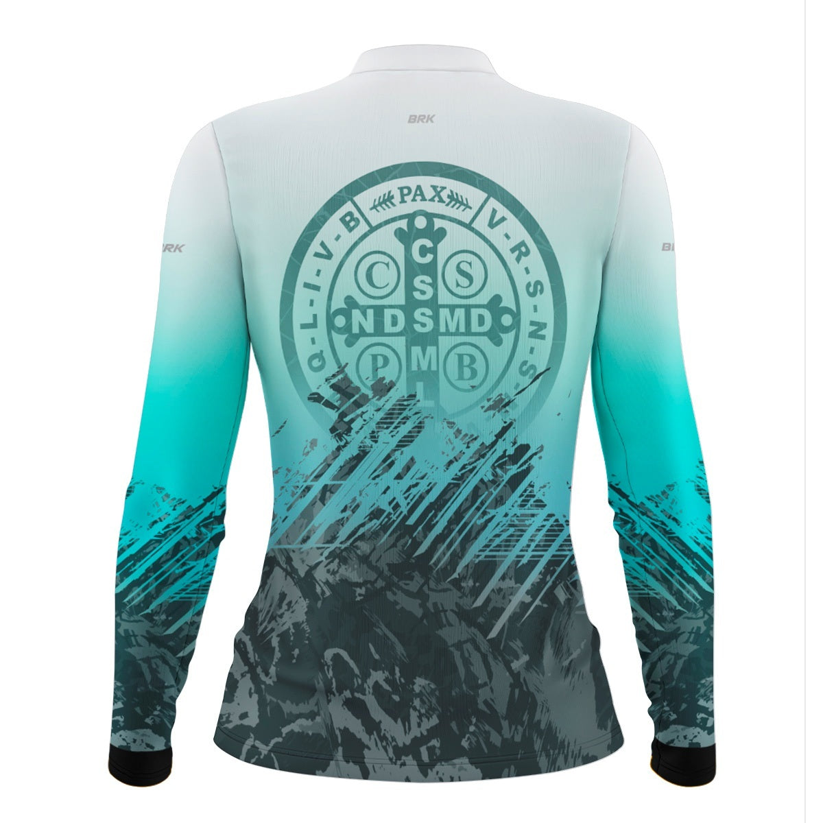 Camisa Feminina Agro Brk São Bento Ciano Claro com Proteção Solar UV50+ - Brk Agro