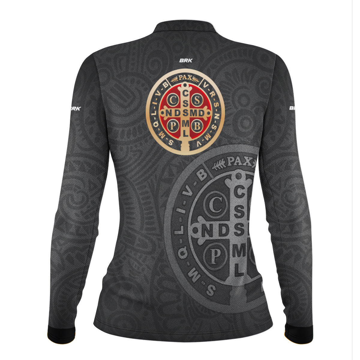 Camisa Feminina Agro  Brk São Bento Dourado Preta com Proteção Solar UV50+ - Brk Agro