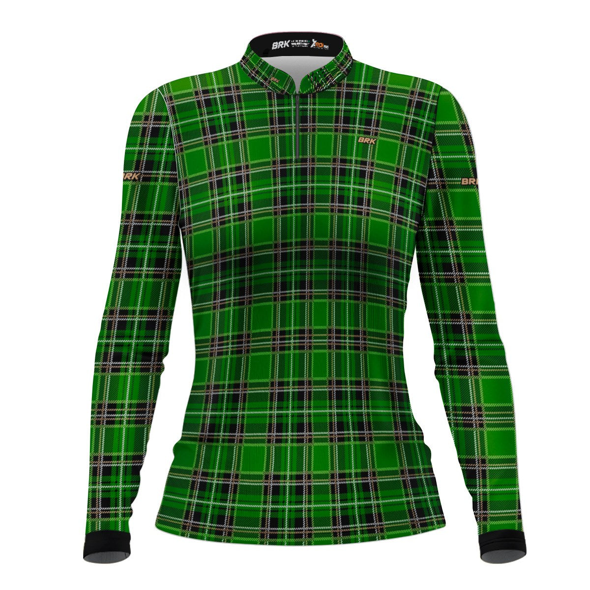 Camisa Feminina Country Brk Xadrez Verde com Proteção Solar UV50+ - Brk Agro