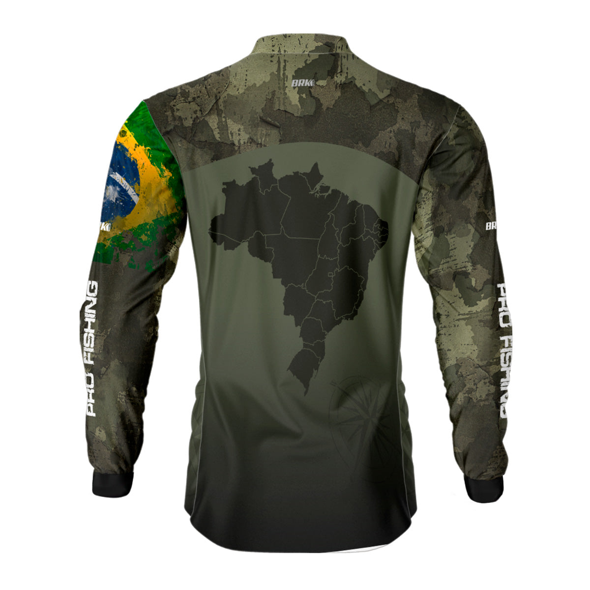 Camisa Agro Brk Bussola Brasil Camuflada com Proteção Solar UV50+