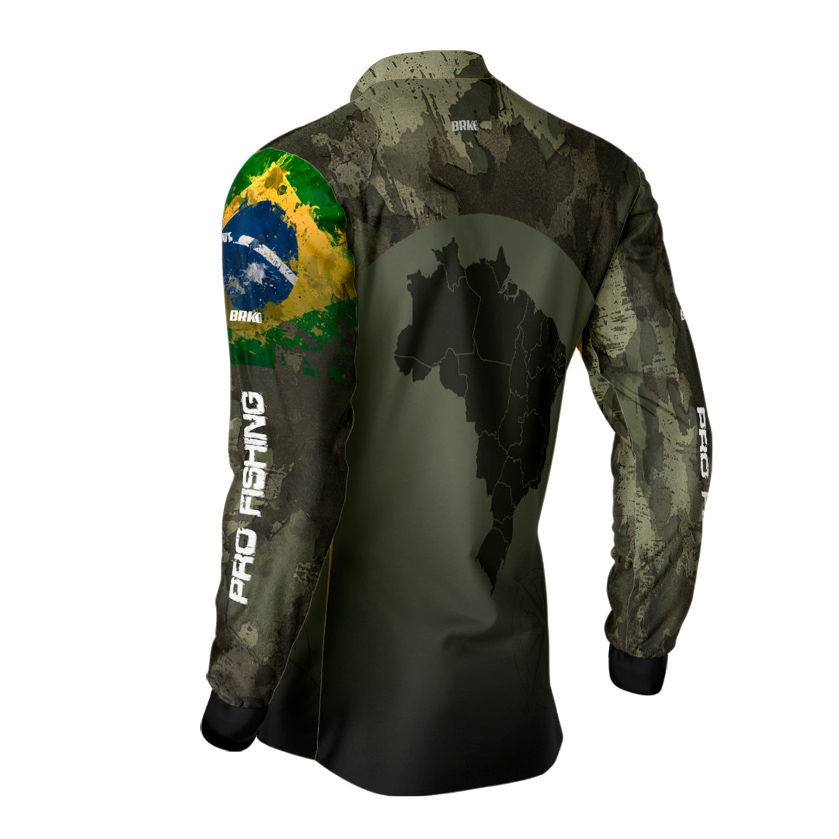 Camisa Agro Brk Bussola Brasil Camuflada com Proteção Solar UV50+