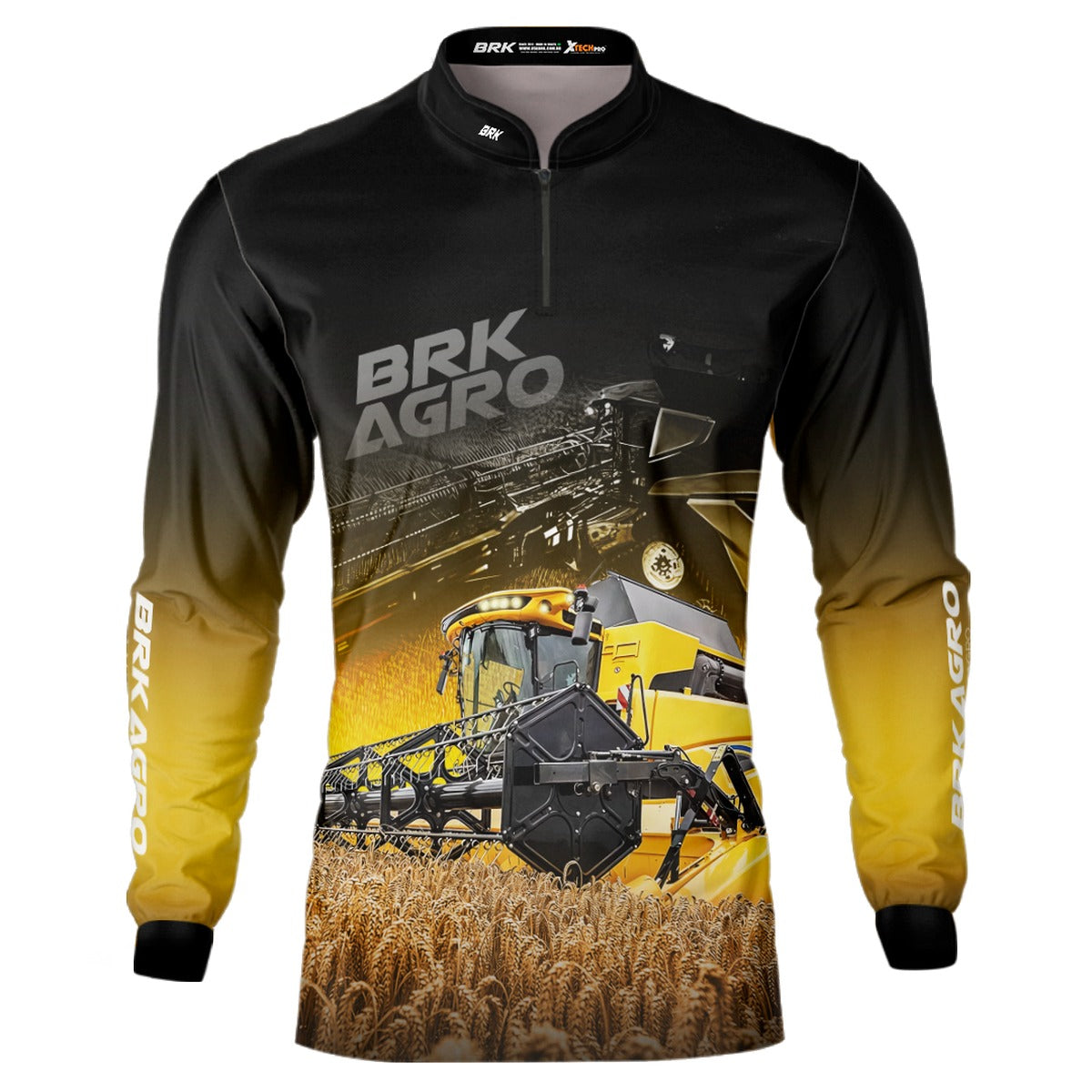 Camisa Agro Brk Colheitadeira CR11 com Proteção Solar UV50+ - Brk Agro
