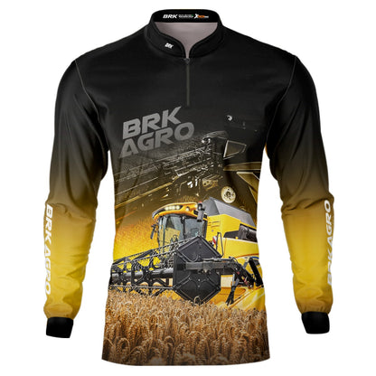Camisa Agro Brk Colheitadeira CR11 com Proteção Solar UV50+ - Brk Agro