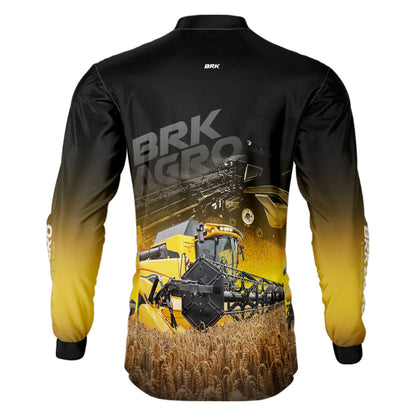 Camisa Agro Brk Colheitadeira CR11 com Proteção Solar UV50+ - Brk Agro