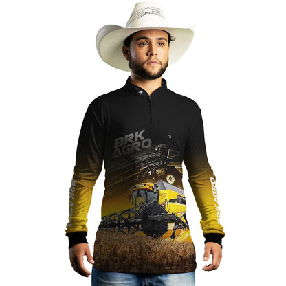 Camisa Agro Brk Colheitadeira CR11 com Proteção Solar UV50+ - Brk Agro