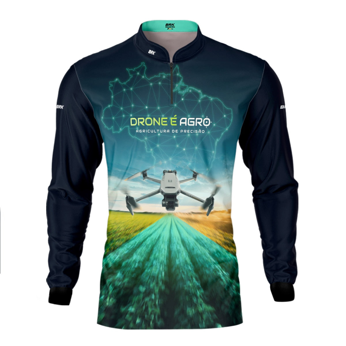 Camisa Agro Brk Drone de Mapeamento Mavic 3 com Proteção Solar UV50+ - Brk Agro